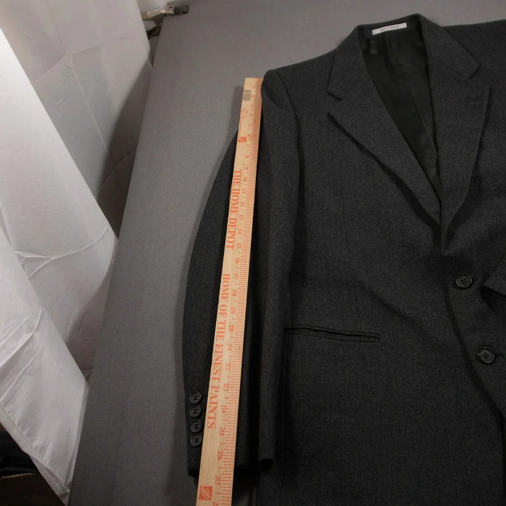 Yves Saint Laurent Pinstripe Virgin Wool Made in France Men Blazer Size 42L